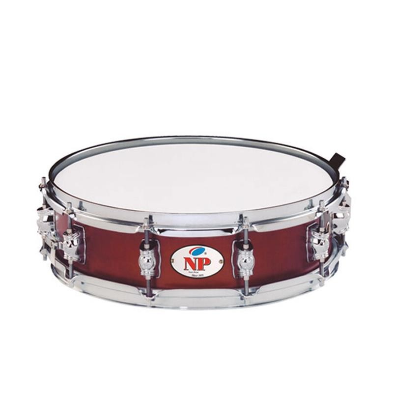 GREAT CROME WOOD BOX 14" Ø X 10 CM MAHOGANY METAL HOOPS