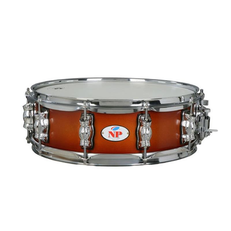 GROSSE CROME HOLZKISTE 35,6 Ø X 12 CM HONIG METALL CREOLEN