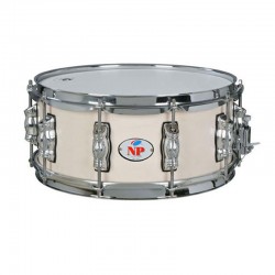 CAJA GREAT MADERA CROME 35,6 Ø X 14 CM COCO AROS METÁLICOS 