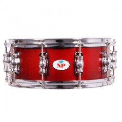 CAJA GREAT MADERA CROME 35,6 Ø X 14 CM CAOBA AROS METÁLICOS