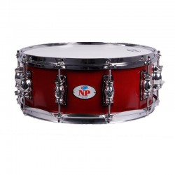 CAJA GREAT MADERA CROME 35,6 Ø X 14 CM CAOBA AROS METÁLICOS