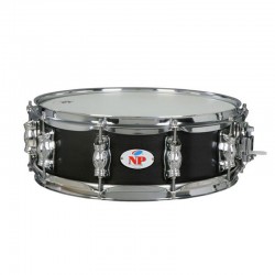 CAJA GREAT MADERA CROME 35,6 Ø X 12 CM AZABACHE AROS METÁLICOS 