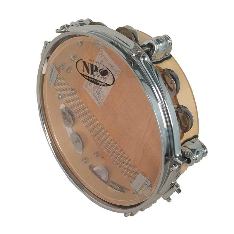 Np Drums - Snare drum WITH LID RATTLES CROME 10" X 07 CM NATURAL HELMET METAL HOOPS