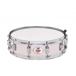 CAJA GREAT MADERA CROME 35,6 Ø X 10 CM COCO AROS METÁLICOS