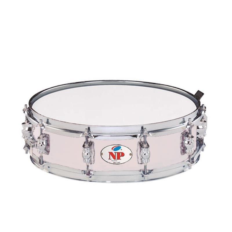 CAJA GREAT MADERA CROME 35,6 Ø X 10 CM COCO AROS METÁLICOS