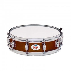 CAJA GREAT MADERA CROME 35,6 Ø X 10 CM NOGAL AROS METÁLICOS 