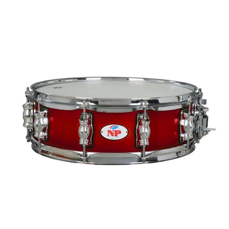 CAJA GREAT MADERA CROME 35,6 Ø X 12 CM CAOBA AROS METÁLICOS 