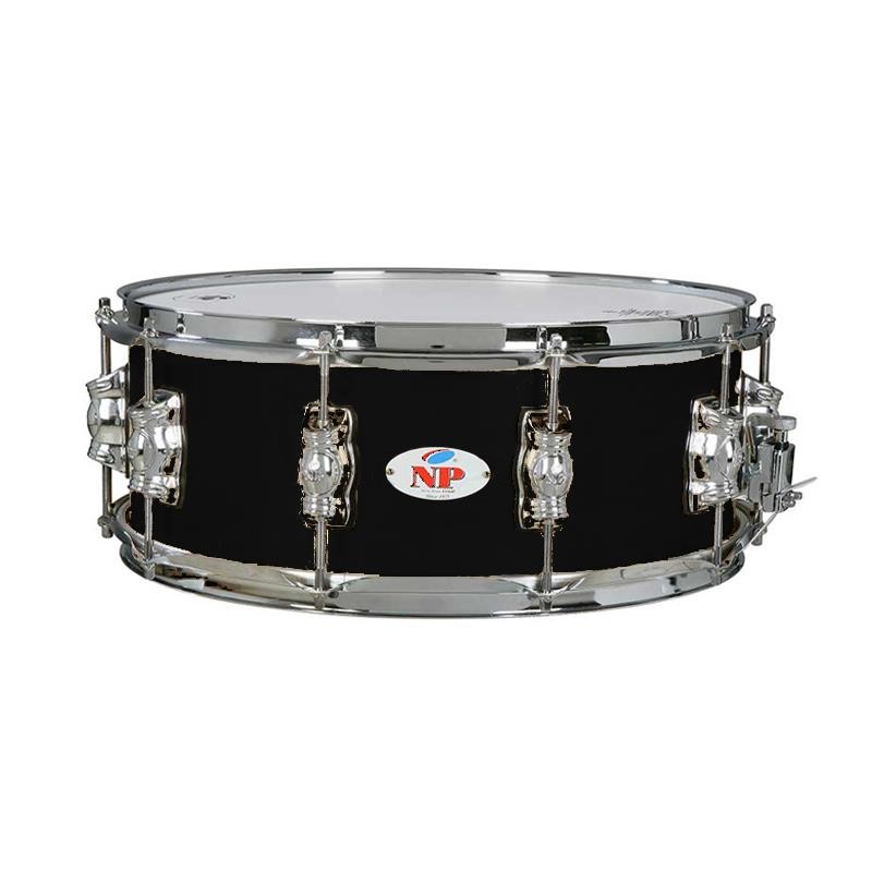 CAJA GREAT MADERA CROME 35,6 Ø X 13 CM AZABACHE AROS METÁLICOS