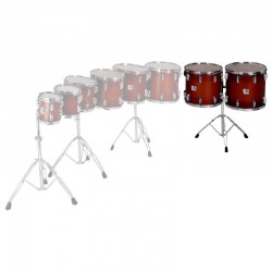 SET TOMS CONCIERTO 40,6 Ø 38,1 Ø NOGAL CON SOPORTE