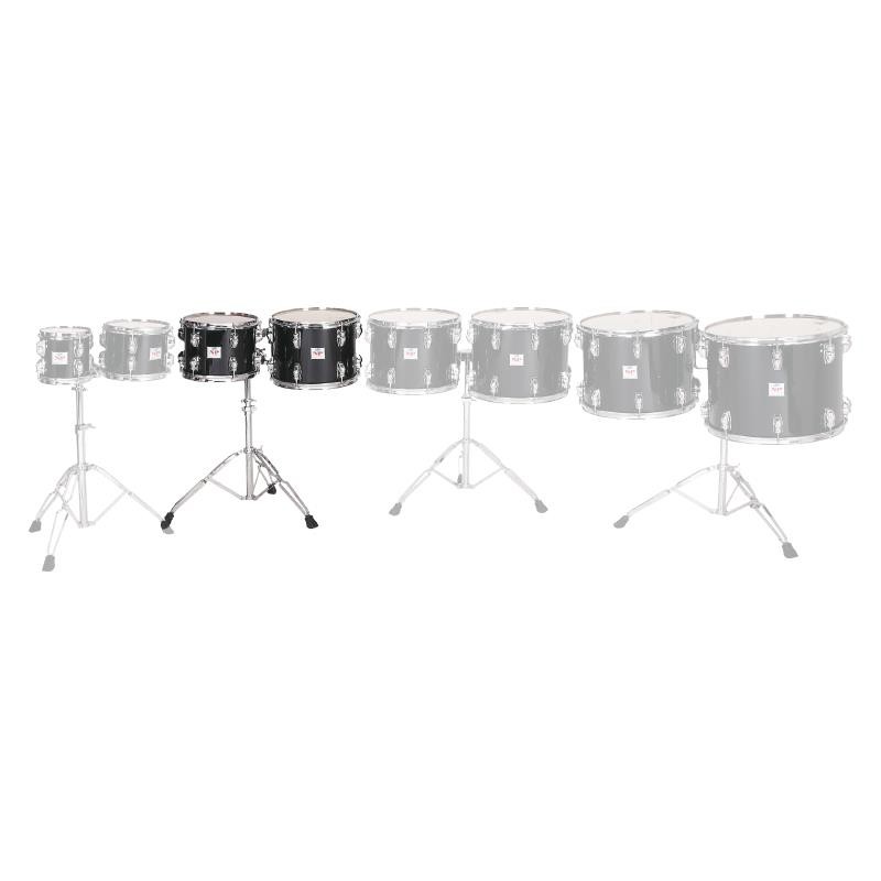 SET TOMS CONCERT 12" & 10" BLACK WITH STAND