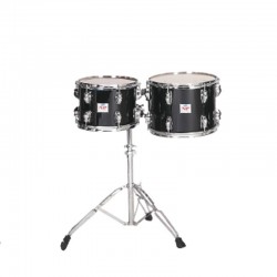 SET TOMS CONCIERTO 30,5 Ø & 25,4 Ø NEGRO CON SOPORTE