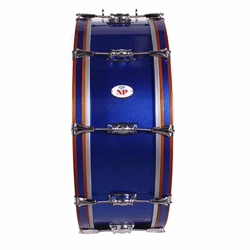 GROSSE CAISSE STANDARD MARCH CROME 66,1 Ø X 20 CM BLEU MIEL CRÉOLES RAINURE