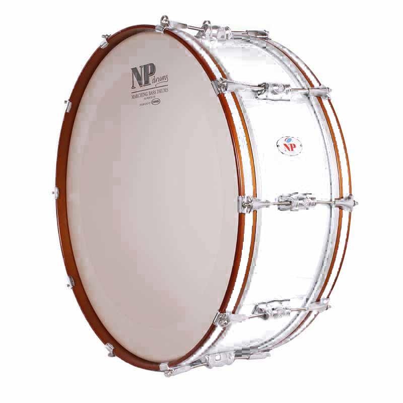 STANDARD MARCH DRUM CROME 66,0 Ø X 20 CM WEISS HONIG RILLENSPANNREIFEN