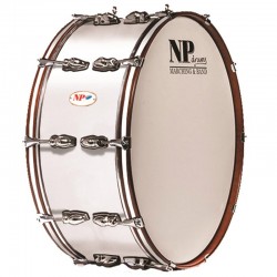 Prueba Nuestro Bombo Standar Cromado 66,1 Ø X 25 cm blanco-NPDrums