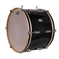 Experimente o nosso tambor baixo padrão cromado 45,7 ø x 30 cm preto-NPDrums
