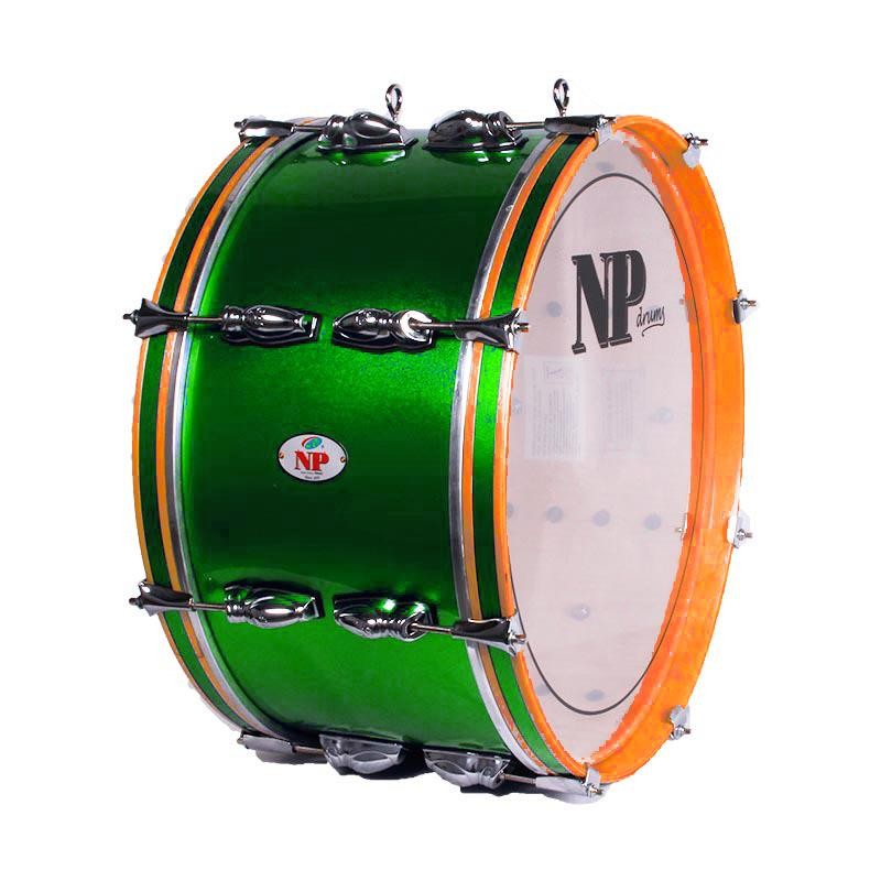 Prueba Nuestro Bombo Standar Cromado 50,8 Ø X 25 cm verde-NPDrums
