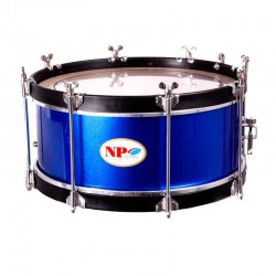 TAMBOR COFRADÍA REGLAMENTO 35,6 Ø X 15 CM AZUL AROS NEGRO LISO