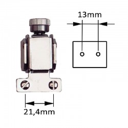 Chevalet de caisse claire chromé Sayón.