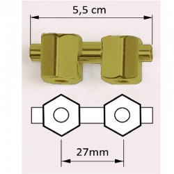 Bellota Desejo ouro 1/P 5.50CM