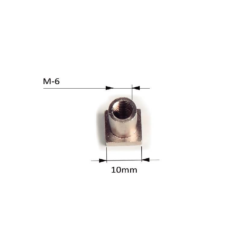 Bucha quadrada de níquel Bellota + pacote plástico de 10.