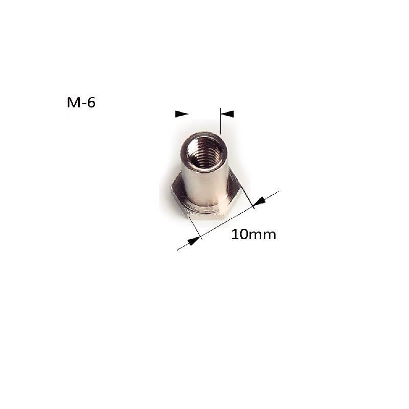 Pacote de soquete de caixa de níquel hexagonal de 10.