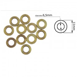 Rondelle vieille/or M-6 11X1.5 paquet de 20.
