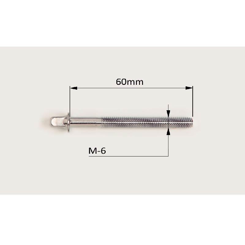 Tornillo M-6X60MM oro puente pack de 10.