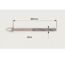 Pacote de parafuso cromado M-6X80MM de 10.