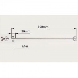 Varilla tambor crome 13 CM completa.