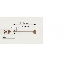 Varilla tambor crome 13 CM completa.