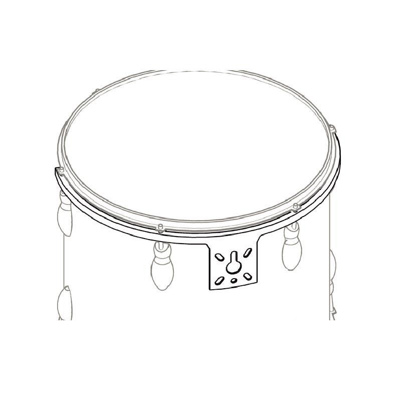 Rims for tom 13'' with 6 divisions.