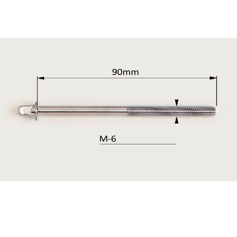 M-6X90MM Crome-Schraubenpackung mit 10 Stück.